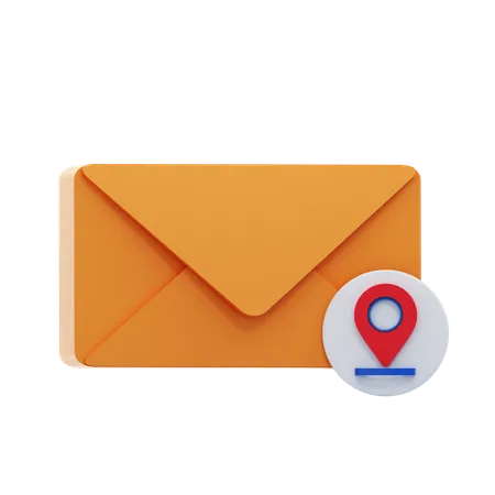 Location Message  3D Icon