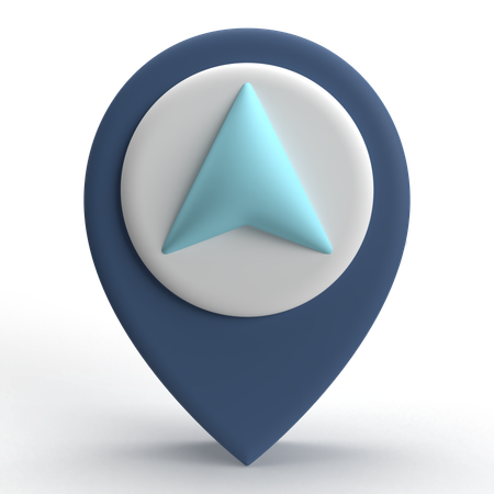 Location Navigation  3D Icon