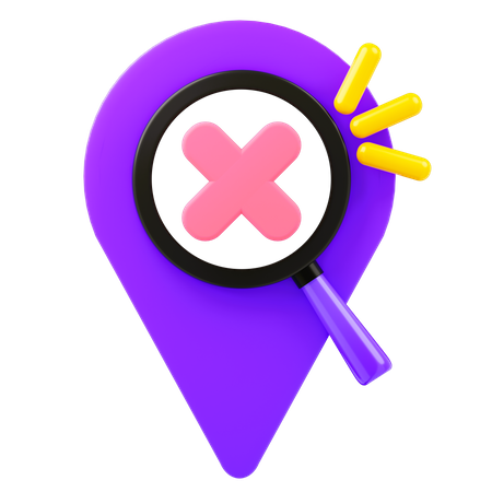 Location not found  3D Icon