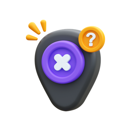 Location Not Found  3D Icon