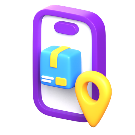 Location Of Package  3D Icon