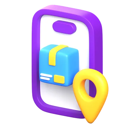 Location Of Package  3D Icon