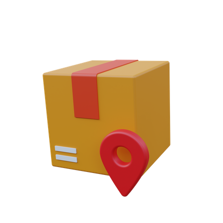 Location Package 3D Icon
