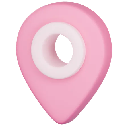 3 D Icon Of Pink Location Pin 3D Icon