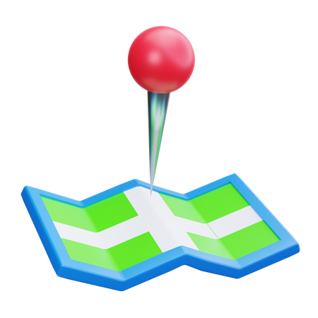 位置ピン  3D Icon