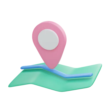 Location pin  3D Illustration