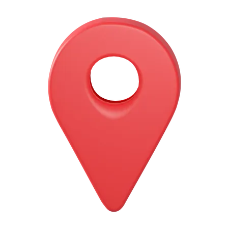3 D Rendering Of Location Icon Isolated 3D Illustration