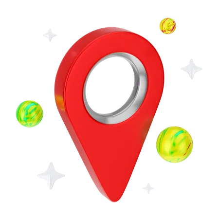 Map Pin Point Navigate 3D Icon