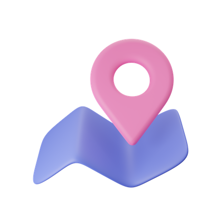 Location Pin And Map 3D Illustration