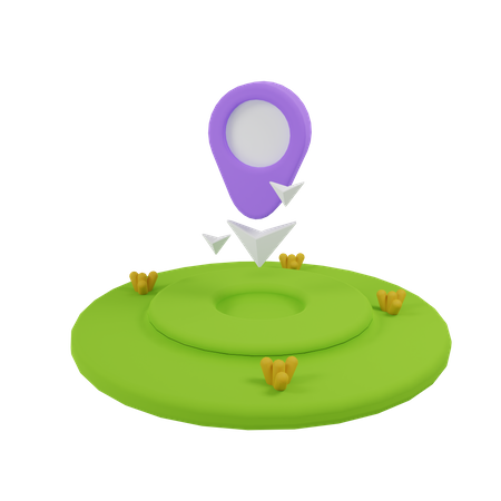 Location Pointer  3D Illustration