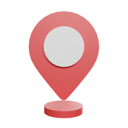 Location pointer 3D Illustration