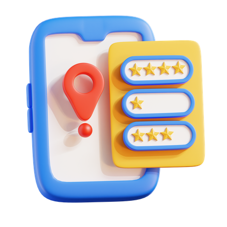 Location Rating  3D Icon