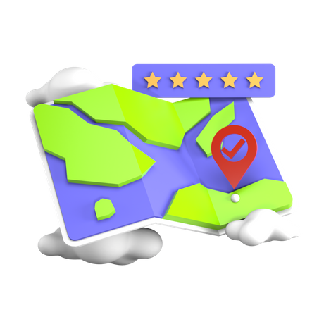 Location Rating  3D Icon