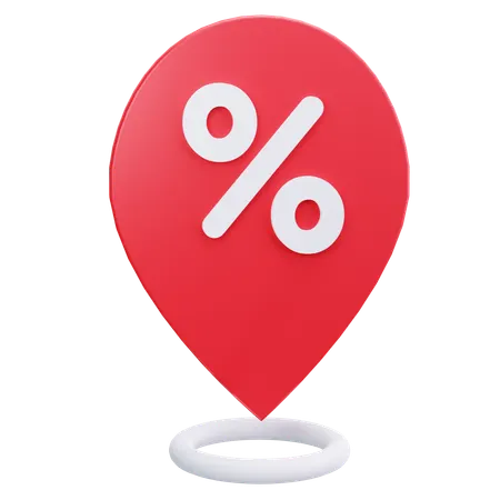 Location Sale  3D Icon