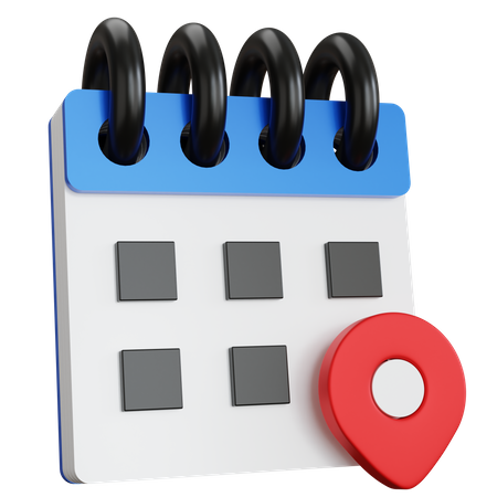 Location Schedule  3D Icon