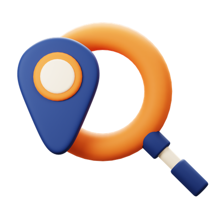 Location Search  3D Icon