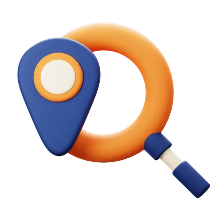 Location Search  3D Icon