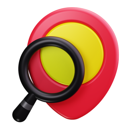 Location search  3D Icon