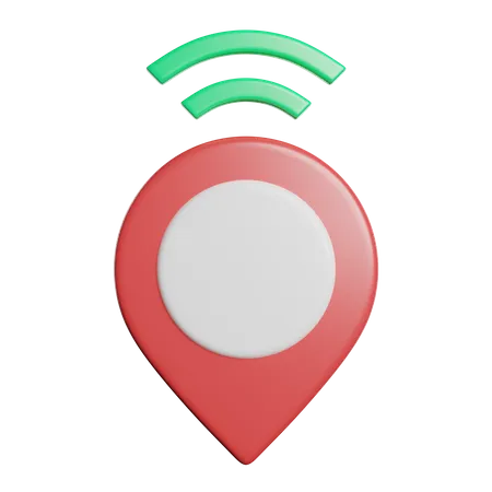 Signal Network Location 3D Icon