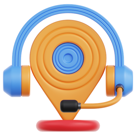 Location Support  3D Icon