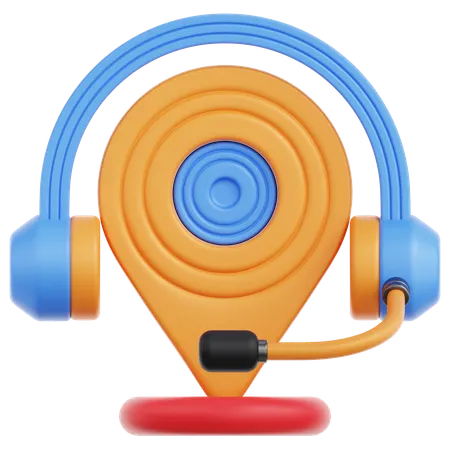 Location Support  3D Icon
