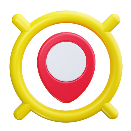 Location Target  3D Icon