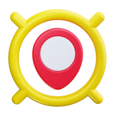 Location Target  3D Icon