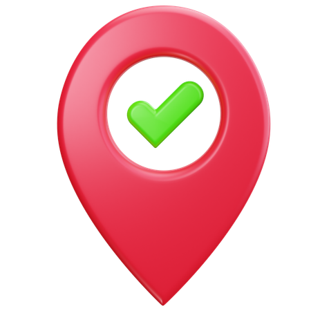 Location Verified  3D Icon