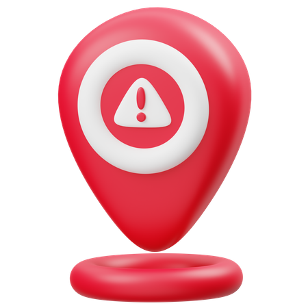 Location Warning  3D Icon