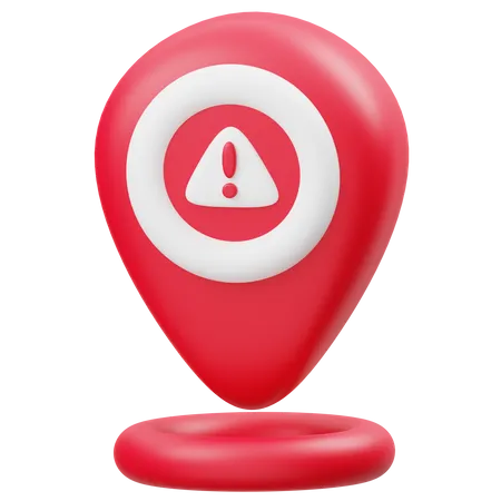 Location Warning  3D Icon