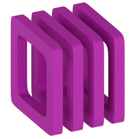 Loch Würfel abstrakte Form  3D Icon