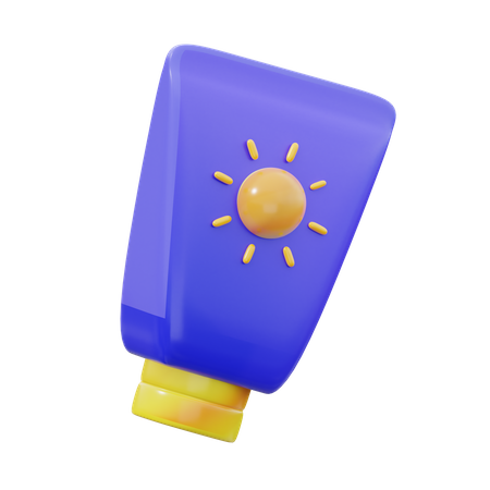 Protector solar  3D Icon