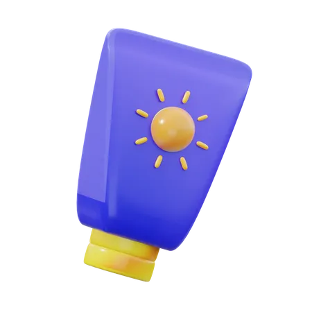 Protector solar  3D Icon