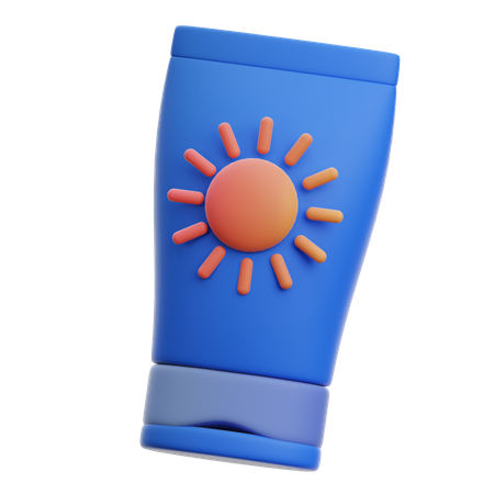 Protector solar  3D Icon