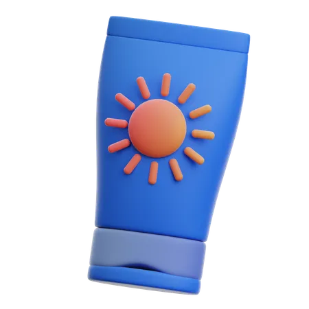 Protector solar  3D Icon