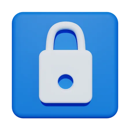 Lock  3D Icon