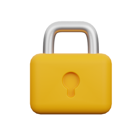 Lock  3D Icon