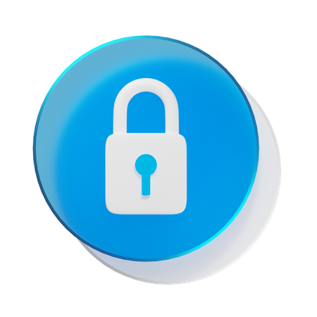 Lock  3D Icon