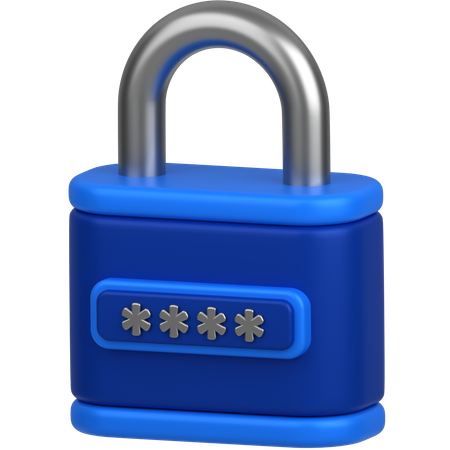 ロック  3D Icon