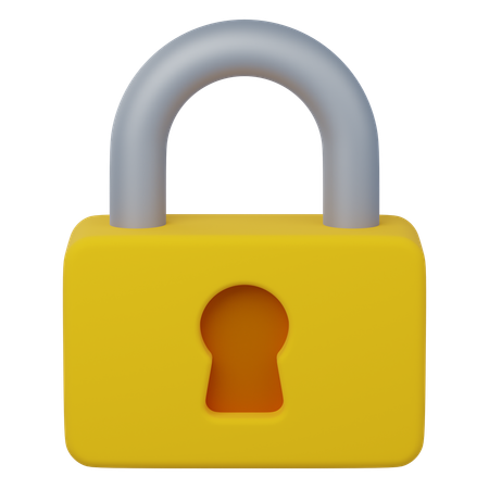 Lock  3D Icon