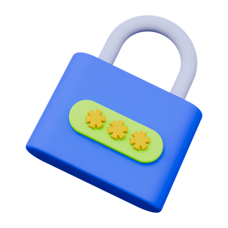 Lock  3D Icon