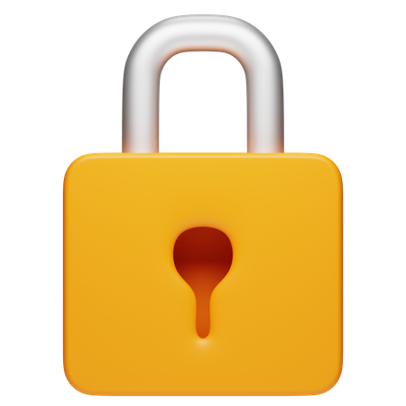 Lock  3D Icon