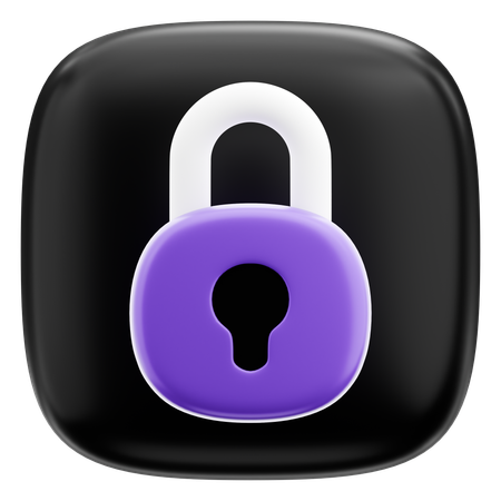 Lock  3D Icon