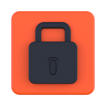 Lock  3D Icon
