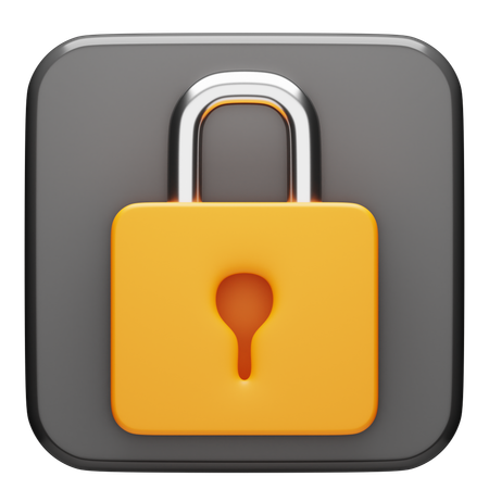 Lock  3D Icon