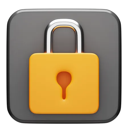 Lock  3D Icon