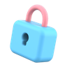 3d lock sign logo