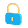 3d padlock lock logo
