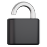 unlock padlock symbol