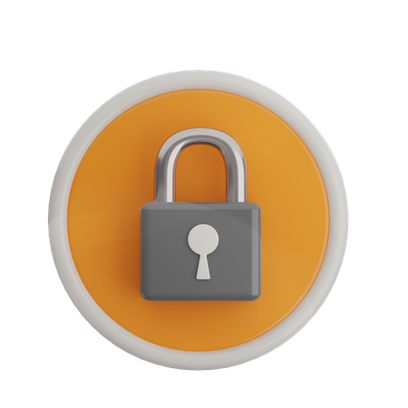 Lock  3D Icon